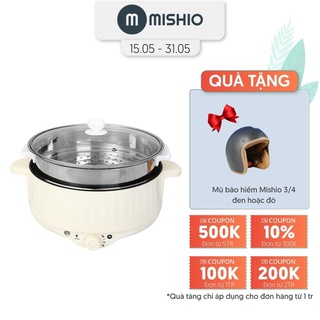 Nồi lẩu điện 3.7L Mishio MK275 kèm xửng hấp inox