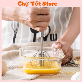 [⛔RẺ VÔ ĐỊCH⛔] Cây Đánh Trứng Inox Có Trục Xoay Tự Động 88198 Chợ Tốt Store