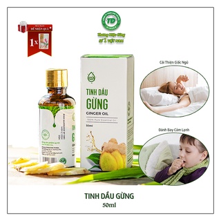 [50ml] Tinh dầu gừng Trí Đức dùng xoa, xoa bóp