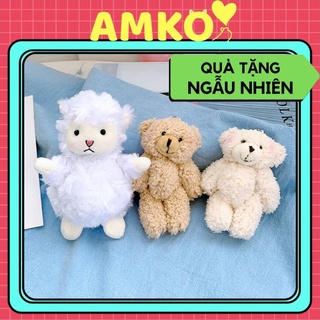 Móc Khóa Thú Nhồi Bông, Móc Chìa Khoá Gấu Bông Treo Cặp Túi Xách Balo Cute AMKO MK01