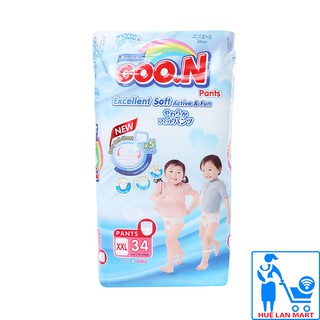 [CHÍNH HÃNG] Bỉm - Tã Quần GOO.N Renew Slim Size XXL34 (Cho bé 15-25 kg)