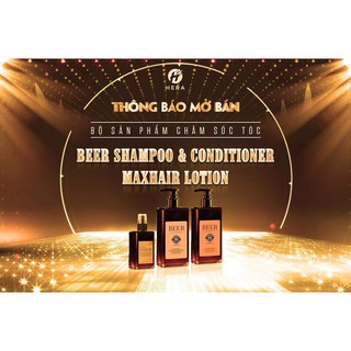 [CHÍNH HÃNG] Combo dầu gội men bia + dầu xả Hera + Xịt mọc tóc dưỡng tóc Hera