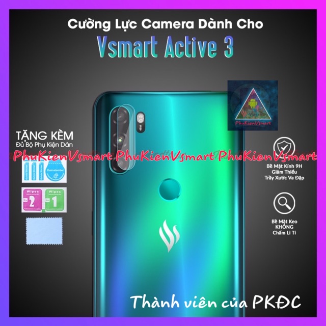 Kính cường lực Camera Vsmart Active 3