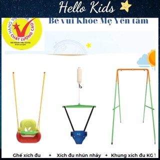 COMBO 2IN1 KG101 𝑱𝑼𝑴𝑷𝑬𝑹 𝑲𝑰𝑫𝑺 ( Đai Nhún nhảy + Ghế xích đu + Khung giá truyền thống)
