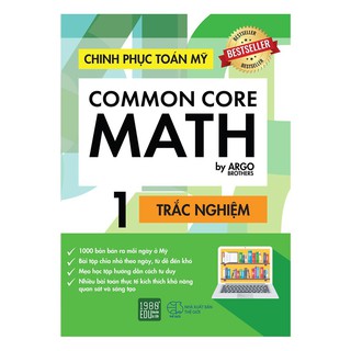 Sách - Common Core Math - Chinh phục toán Mỹ 1 - sách tái bản, không in màu