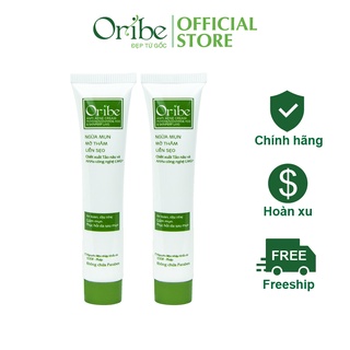Combo 2 Kem Ngừa Mụn, Mờ Thâm, Liền Sẹo Ori'be Anti Acne Cream Chiết Xuất Tảo Nâu Từ Pháp Tuýp 20g