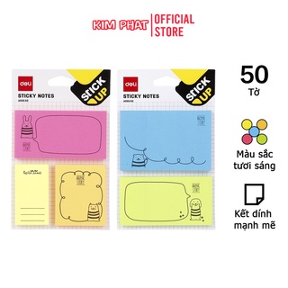 Giấy note, Giấy nhớ, Giấy ghi chú hình Động Vật Đáng Yêu DELI A55502