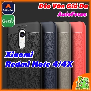 [Ảnh Thật] Ốp Lưng Xiaomi Redmi Note 4/ Note 4X Dẻo Vân Giả Da Chống Sốc