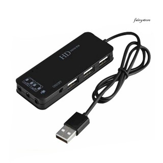 Bộ Chia 3 Cổng Usb Fs + 7.1 Cho Máy Tính