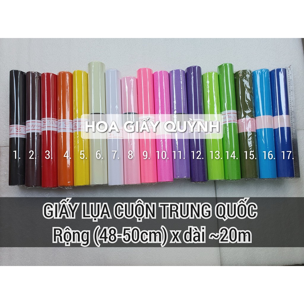 CUỘN GIẤY LỤA MỎNG TRUNG QUỐC 12m-16m