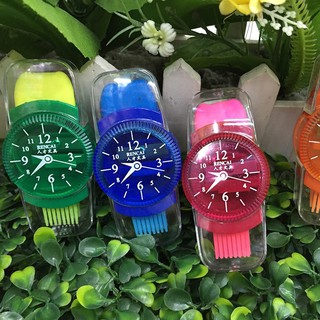 Gọt bút chì hình đồng hồ kèm tẩy với chổi