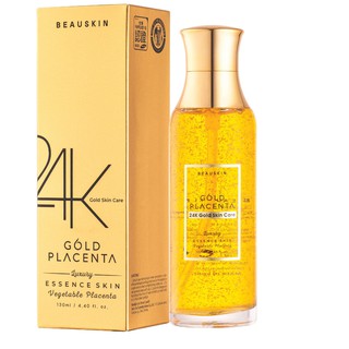 Hàng Chính Hãng- Nước hoa hồng trắng da, xóa xạm nám từ tinh chất vàng BEAUSKIN LUXURY 24K PLACENTA GOLD Hàn quốc 150ml