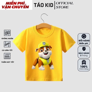 Áo thun bé trai bé gái cộc tay Táo Kid chất cotton in hình Chó Cứu Hộ từ 0 đến 10 tuổi hàng VNXK TA03