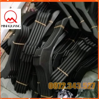 Combo 50 móc nhựa nữ vai dẹt - móc vai dẹt hàng LOẠI 1 - treo áo, váy nữ, móc màu đen, kích thước rộng vai 40cm