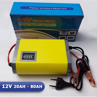 Bộ sạc ắc quy thông minh tự ngắt 12V 20ah - 80ah sạc ắc quy ô tô sạc bình ắc quy 12v