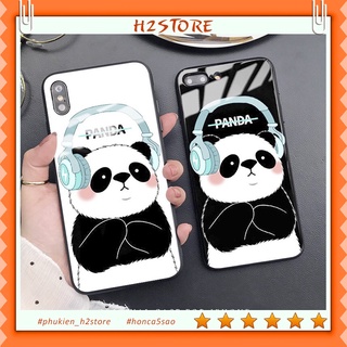 Ốp đôi kính iphone Panda cho iphone 6 s plus 7 8 plus Xr X s max 11 11 pro max 12 mini 12 pro max Se2