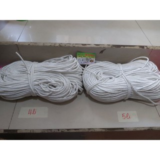 Dây dù tròn trắng 4li, 5li (giá 1 Mét tới)