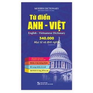 Sách - Từ điển Anh - Việt 340.000 mục từ và định nghĩa (bìa cứng)