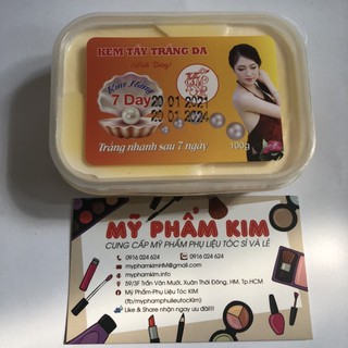 ✅<TẨY TRẮNG>Kem tẩy trắng da 7day Kim Hằng 100g