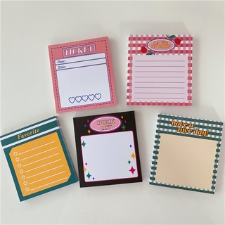 Giấy Nhớ Note Pad Retro Aesthetic Ghi Chú Bullet Journal Kiểu Hàn | tiemtaphoa1998