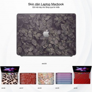 Skin dán Macbook mẫu Hoa văn sticker (đã cắt sẵn, inbox mã máy cho shop)