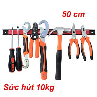 Thanh nam châm treo dụng cụ cơ khí | Giá treo tường đựng đồ nghề thợ sửa xe máy dài 50cm