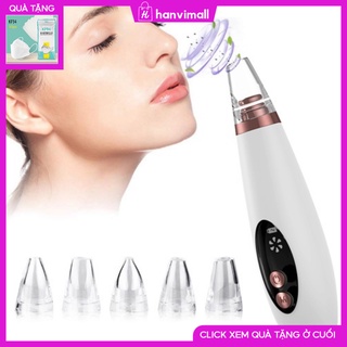 Máy hút mụn mini cầm tay tiện lợi, dụng cụ làm sạch lỗ chân lông làm nóng giúp hút mụn cám,mụn đầu đen