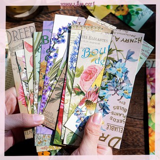 Set 30 Thẻ Đánh Dấu Trang Sách Vintage Xinh Xắn [Xinh Lắm Cơ Í]