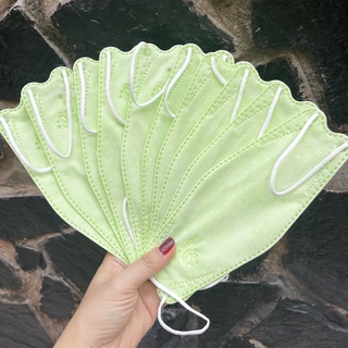 01 cái khẩu trang màu xanh lá Mask KF94 y tế kháng khuẩn tiêu chuẩn Hàn Quốc có 4 lớp chống dịch người lớn