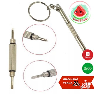 Tô vít mini 2 đầu kiêm móc khóa vặn kính, đồng hồ, điện thoại...Duashop