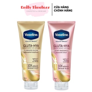 Sữa Dưỡng Thể Vaseline 10X Trắng Da, Mờ Thâm Đều Màu Da Vaseline Healthy Bright Gluta-Hya Serum Burst Lotion 330ml