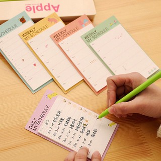 Giấy ghi chú kế  hoạch ngày, tháng, danh sách các công việc