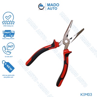 Kìm bóp ghim có rãnh kẹp ghim làm từ thép không gỉ cao cấp chuyên dụng bọc ghế da ô tô MADO AUTO KIM03