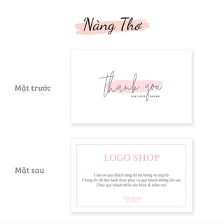 500 THANK YOU CARD_NAMECARD_DANH THIẾP THEO YÊU CẦU_THIẾT KẾ NÀNG THƠ