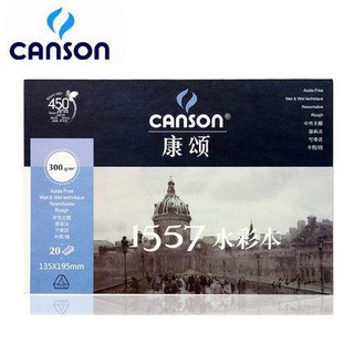 Sổ Vẽ Màu Nước Canson 1557 A5 A4 A3  300gsm