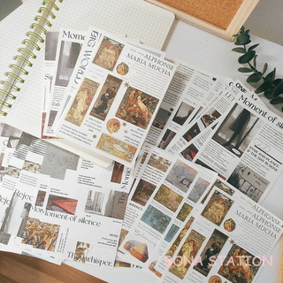 Set 10 postcard giấy nền Letter Lovers trang trí bullet journal aesthetic | BNN030