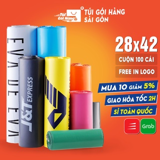 Túi Đóng Gói Hàng Niêm Phong 28x42 TUIGOIHANGVN Cuộn 100 Cái - In logo theo yêu cầu