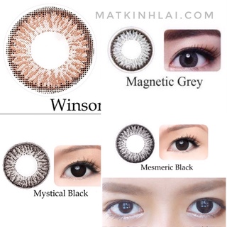 Tặng ngâm (8.6/14.2) Kính lens màu 3 tháng cận (0>9) FRESHKON Winsome, Majestic Brown, Magnetic Grey, Mystical Black