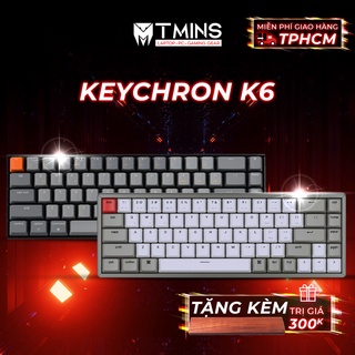 [Mã ELHAMS5 giảm 6% đơn 300K] Bàn phím cơ Keychron K6 (Hàng chính hãng) - Bảo hành 12 tháng