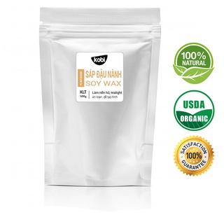 Sáp đậu nành (Soy wax) cao cấp dùng làm nến thơm, tealight, tặng mẫu thử tinh dầu Kobi