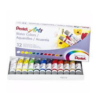 MÀU NƯỚC PENTEL DẠNG TUÝP BỘ 12 MÀU WFRS-12