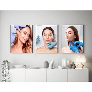 Bộ tranh fomex tiêm filer treo tường, trang trí spa ( 40x60x3)