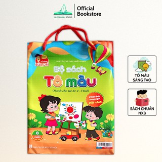 Sách - Tô màu phiên bản song ngữ Việt Anh dành cho trẻ 4 đến 5 tuổi phát triển sự sáng tạo (Bộ 8 quyển) - NPH Việt Hà