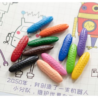 Hộp 12 Màu Tập Vẽ Hữu Cơ Tự Nhiên An Toàn Cho Bé