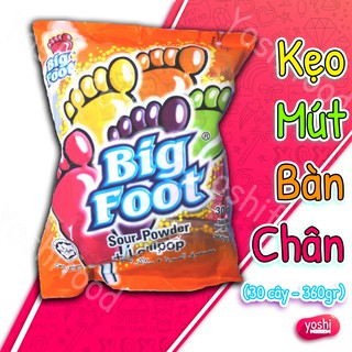 Kẹo Mút Trái Cây Bàn Chân Có Bột Trái Cây Big Foot 360gr - Malaysia