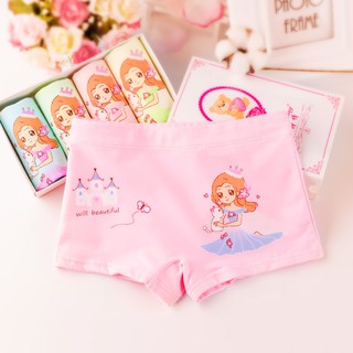 Quần chip đùi bé gái - Quần lót cho bé gái chất liệu thun cotton cao cấp co giãn 4 chiều (2-6 Tuổi)