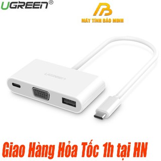 Cáp Chuyển Đổi USB Type C sang VGA + USB 3.0 và USB Type C UGREEN 30439