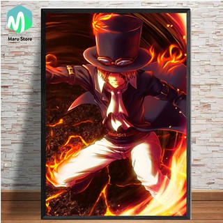 Tranh Canvas Sabo - Anh của Luffy - Tranh Treo Tường Cao Cấp - One Piece - Anime