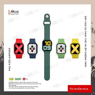 Combo Dây Và Ốp Bảo Vệ Bằng Silicone Cho Đồng Hồ Apple Watch Series 6/5/4/3/2/1/SE Size 38/40/42/44mmm - Chinchin Case