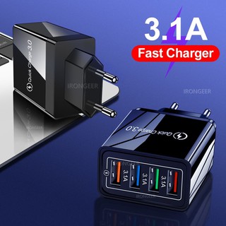 Cốc Sạc Nhanh Qc3.0 4 Cổng Usb Cho Điện Thoại